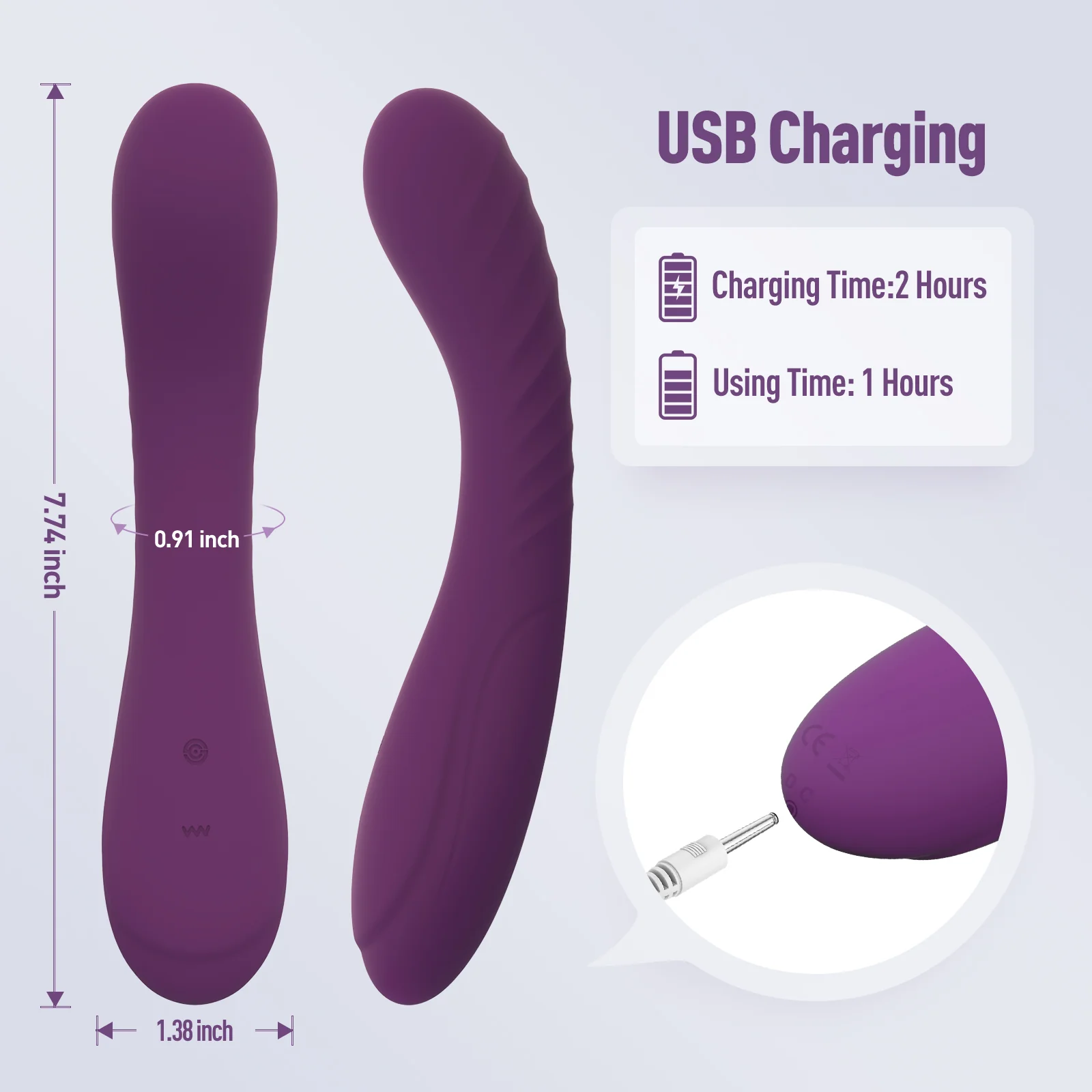 G Vibe G Spot Dildo Vibrator Teal (Europe) - Image 5